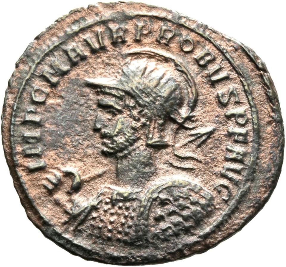 Probus, silver antoninianus, collection photograph Mainz-ID30, obverse