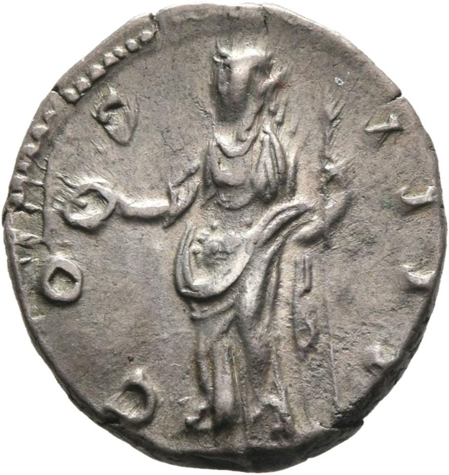 Antoninus Pius, Silver denarius, collection photograph Mainz-ID268, reverse