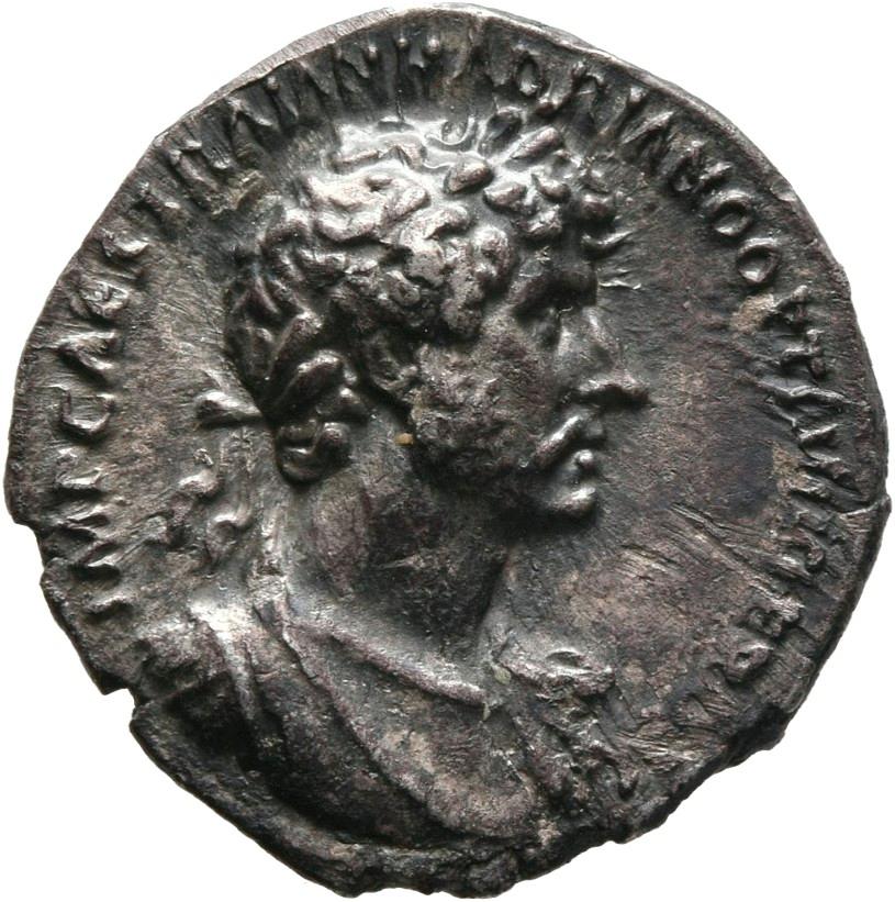 Hadrian, Silver denarius, collection photograph Mainz-ID213, obverse