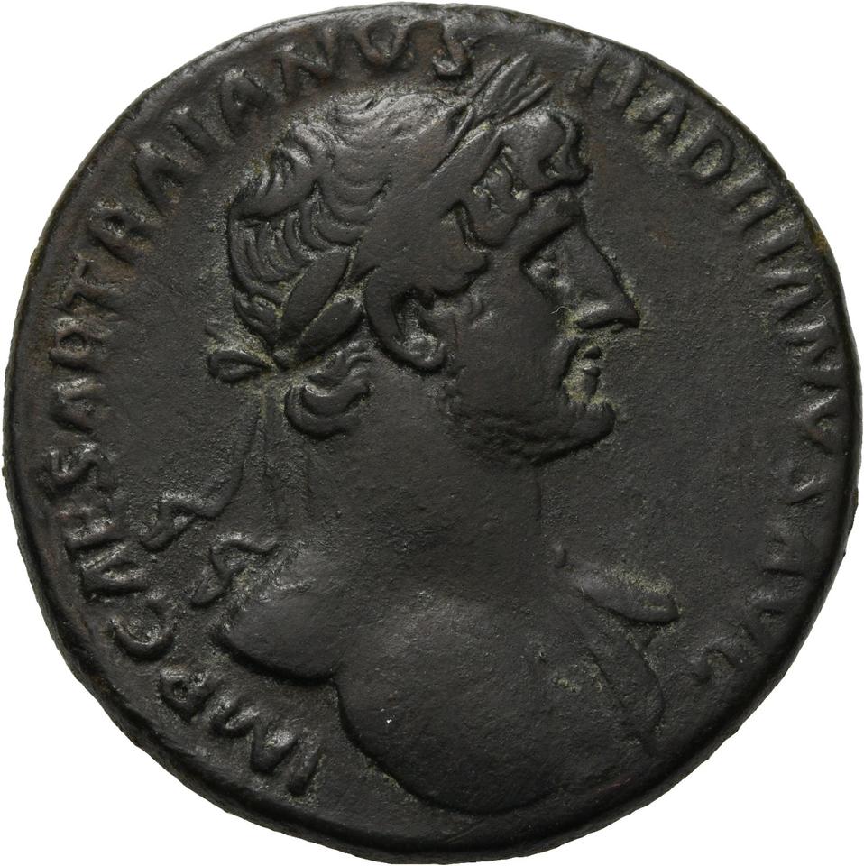 Hadrian, Bronze sestertius, collection photograph Herzog-ID2595, obverse