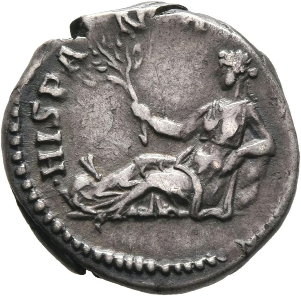 Hadrian, Silver denarius, collection photograph Mainz-ID243, reverse