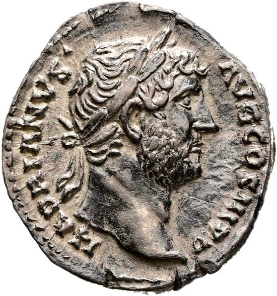Hadrian, Silver denarius, collection photograph Hamburg-ID635, obverse