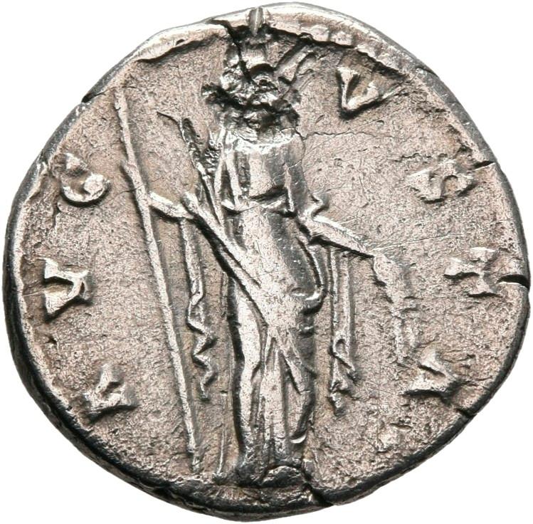Antoninus Pius, Silver denarius, collection photograph Mainz-ID62, reverse