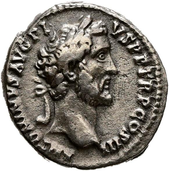 Antoninus Pius, Silver denarius, collection photograph Hamburg-ID699, obverse