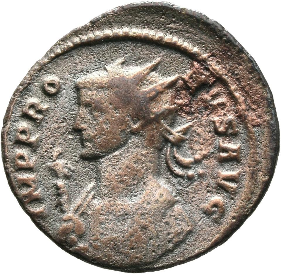 Probus, silver antoninianus, collection photograph Mainz-ID112, obverse