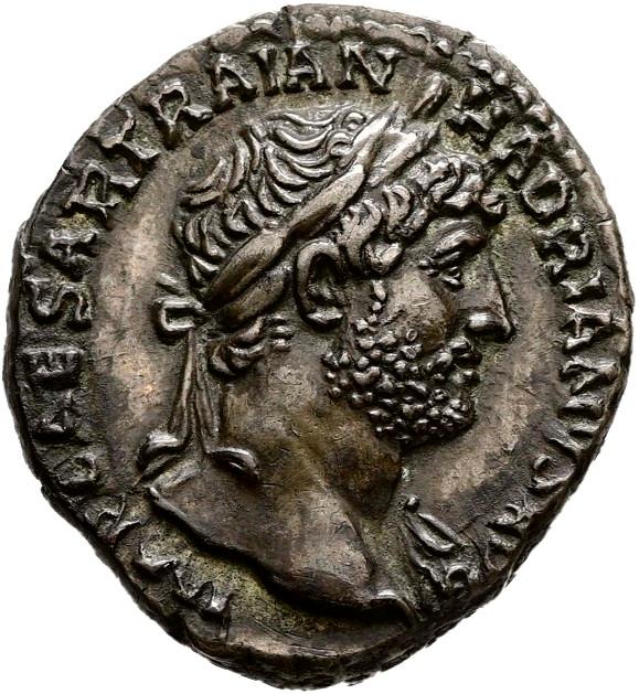 Hadrian, Silver denarius, collection photograph Hamburg-ID611, obverse