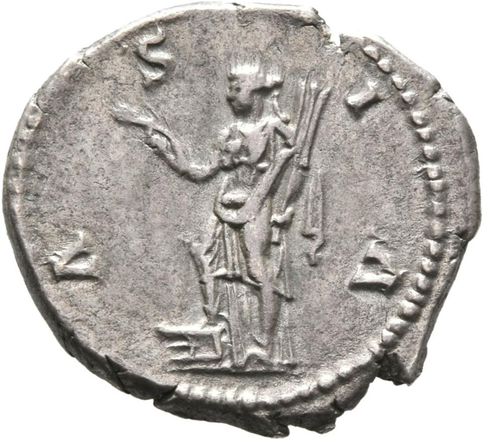 Hadrian, Silver denarius, collection photograph Mainz-ID241, reverse