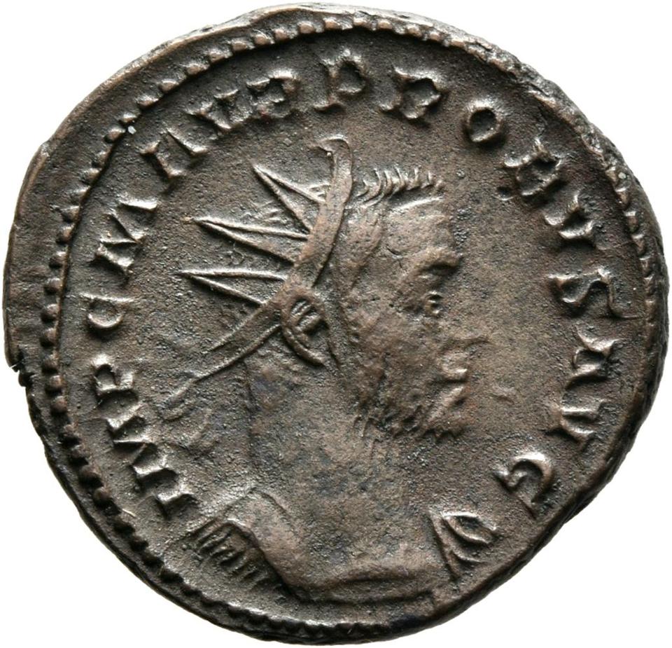 Probus, silver antoninianus, collection photograph Mainz-ID937, obverse