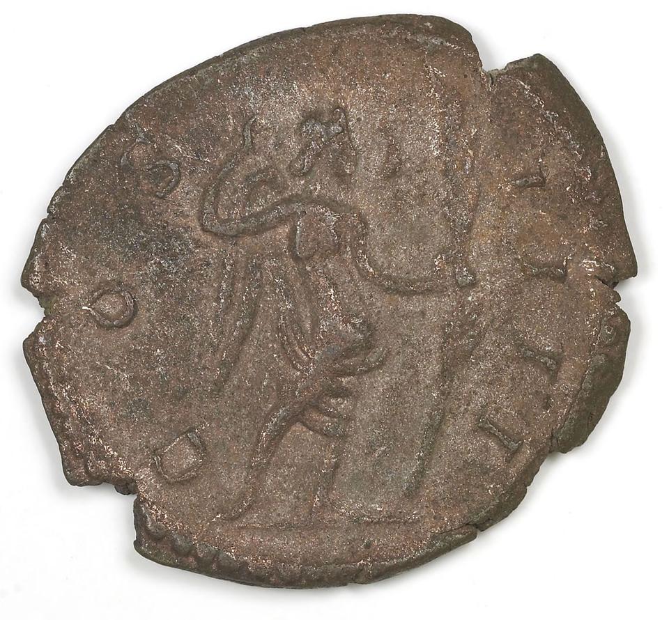 Postumus, silver antoninianus, collection photograph IATH-1987.46.7, reverse