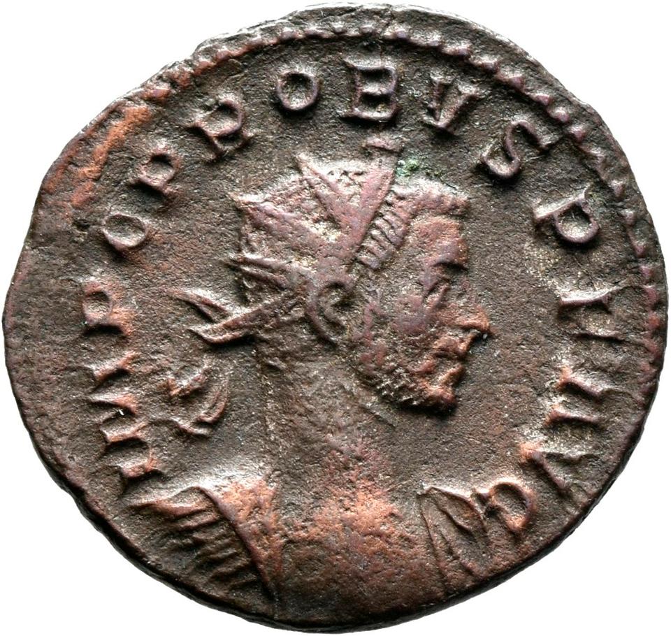 Probus, silver antoninianus, collection photograph Mainz-ID92, obverse