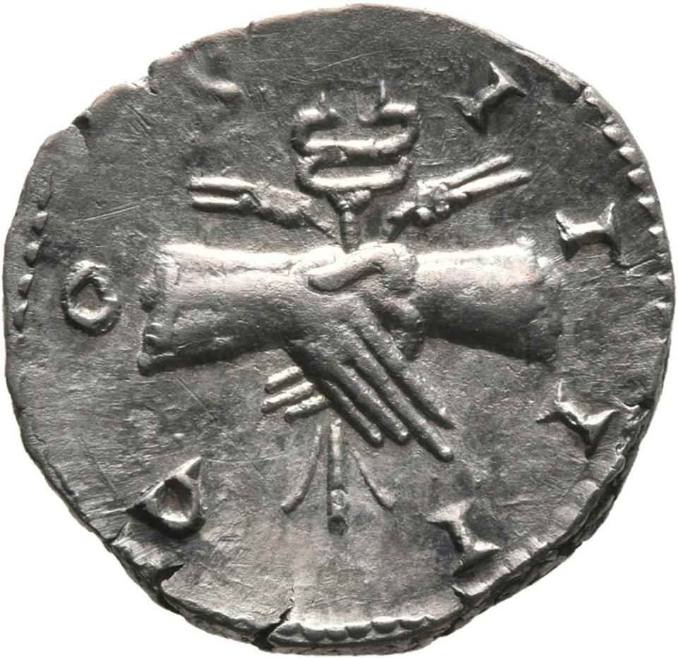 Antoninus Pius, Silver denarius, collection photograph Mainz-ID269, reverse