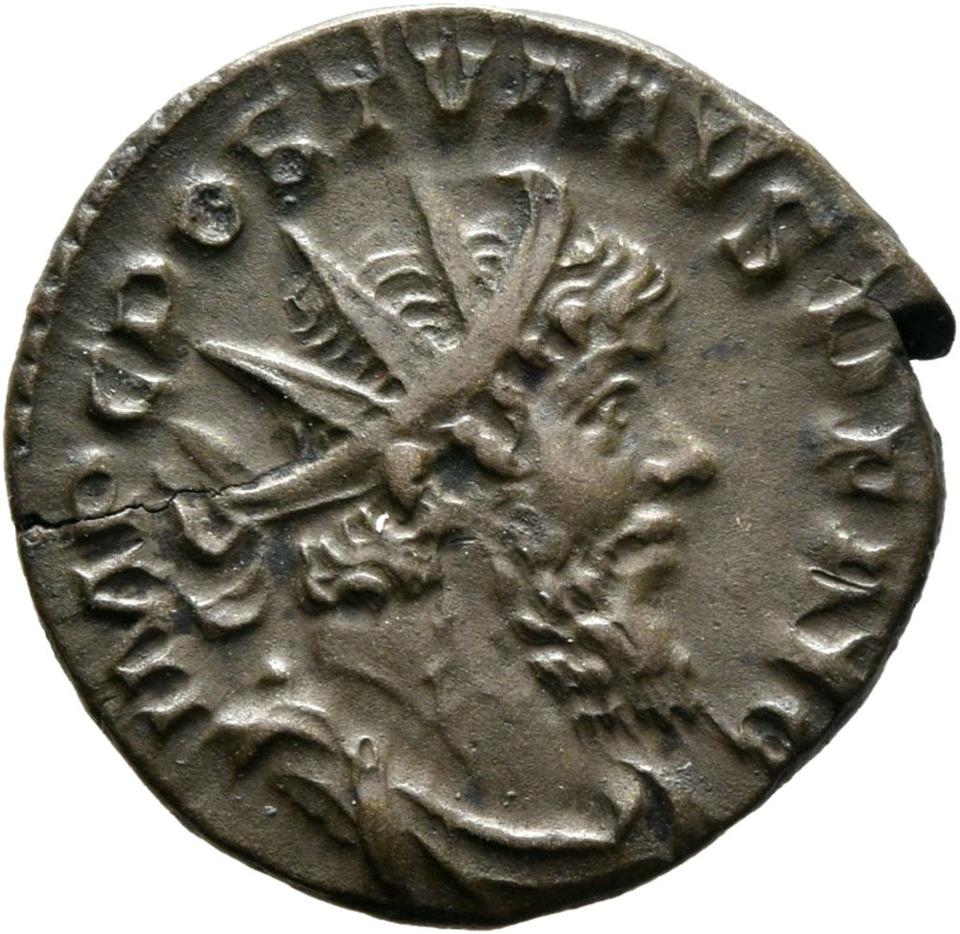 Postumus, silver antoninianus, collection photograph Mainz-ID767, obverse