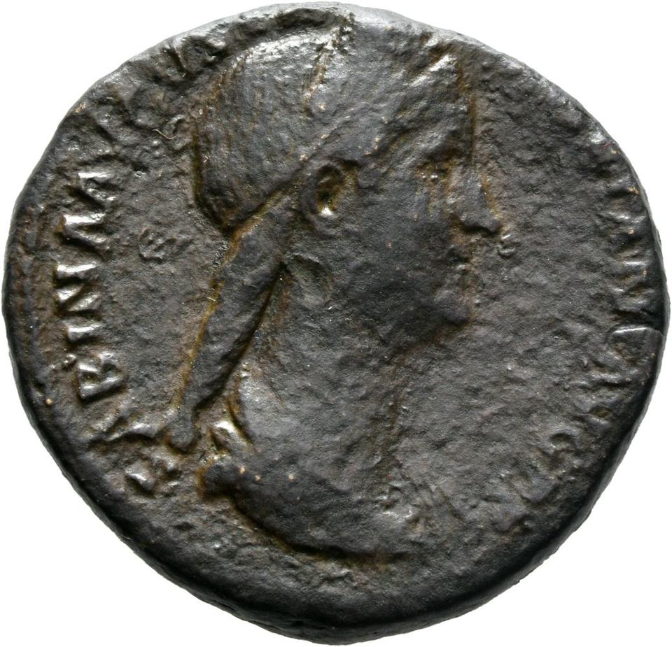 Hadrian, Bronze sestertius, collection photograph Mainz-ID255, obverse
