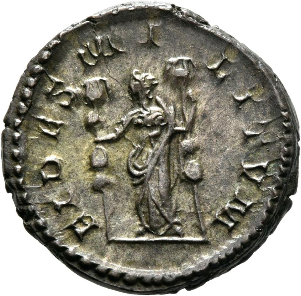 Postumus, silver antoninianus, collection photograph Mainz-ID761, reverse