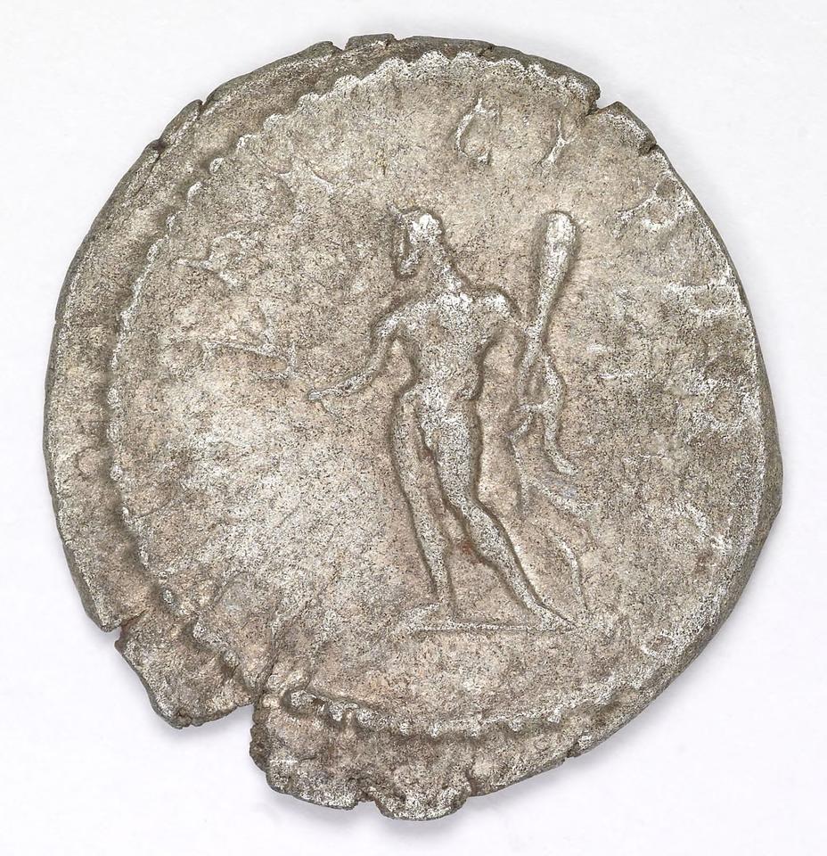 Postumus, silver antoninianus, collection photograph IATH-1991.17.243, reverse
