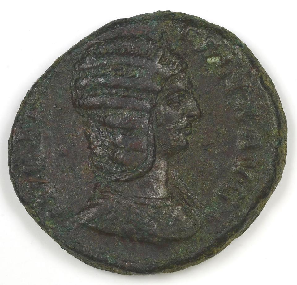 Caracalla, copper-alloy as, collection photograph IATH-1994.10.9, obverse