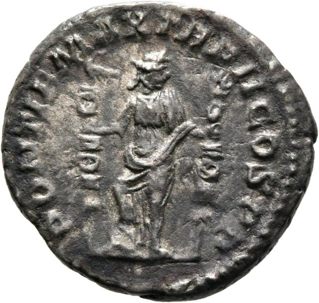 Macrinus Silver Denarius, RIC IV Macrinus 34b, reverse