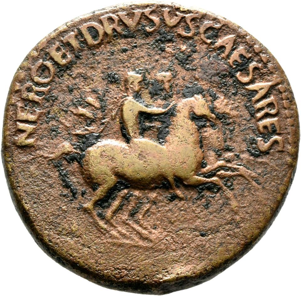 Caligula, copper-alloy dupondius, collection photograph Mainz-ID479, obverse
