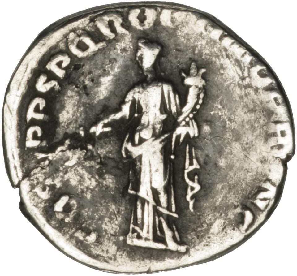 Trajan, Silver denarius, collection photograph Herzog-ID52, reverse