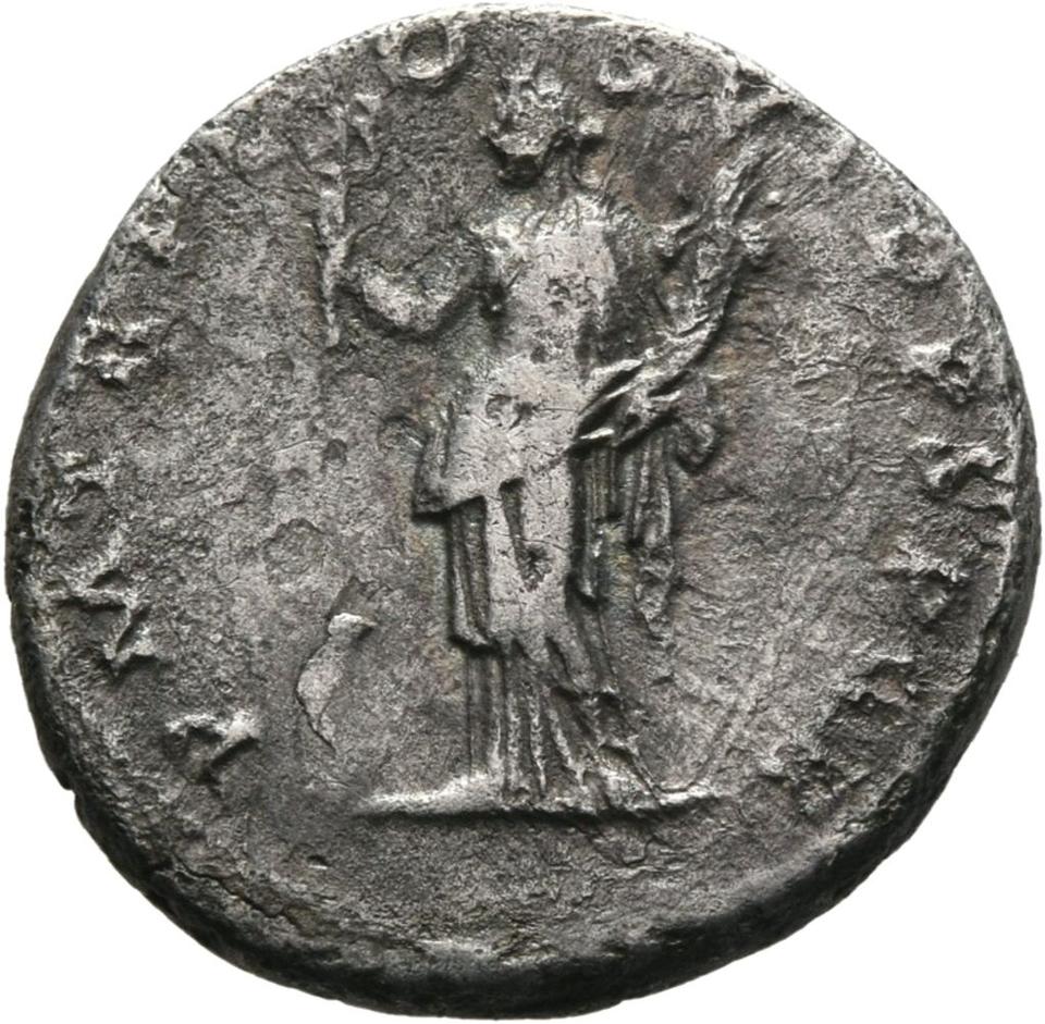 Trajan, Silver denarius, collection photograph Mainz-ID201, reverse