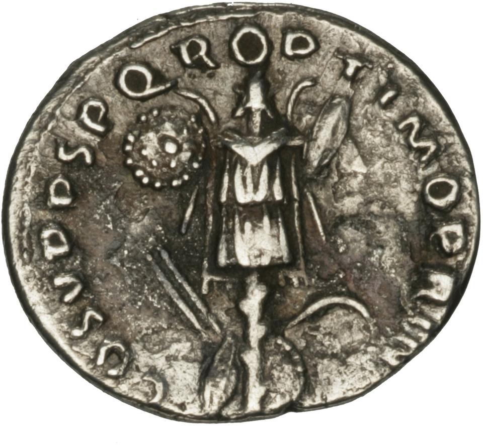 Trajan, Silver denarius, collection photograph Herzog-ID53, reverse