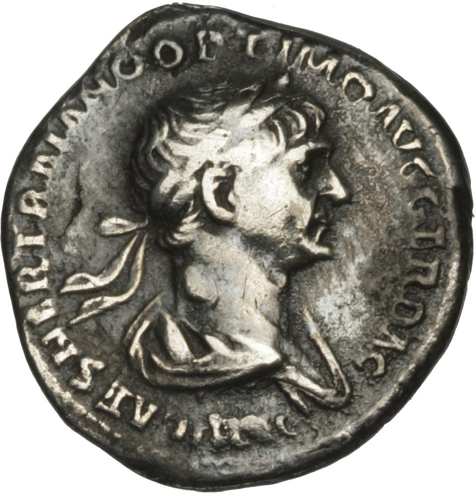 Trajan, Silver denarius, collection photograph Herzog-ID55, obverse