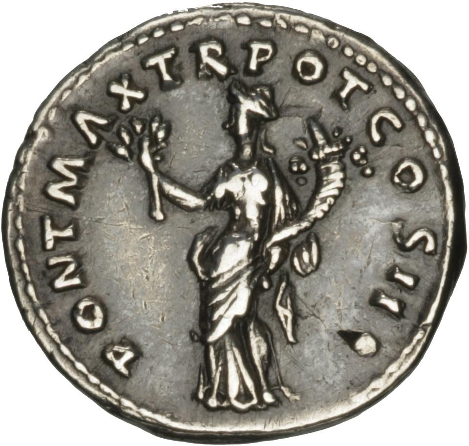 Trajan, Silver denarius, collection photograph Herzog-ID49, reverse