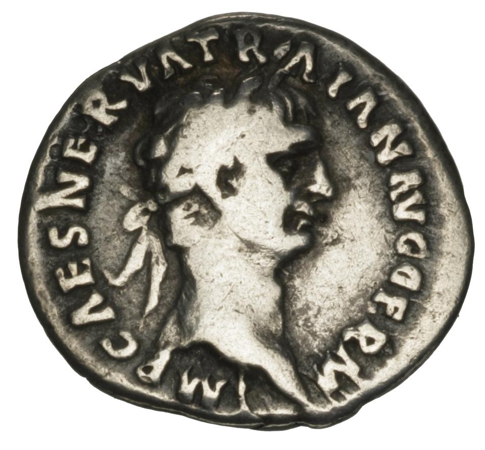 Trajan, Silver denarius, collection photograph Herzog-ID2, obverse
