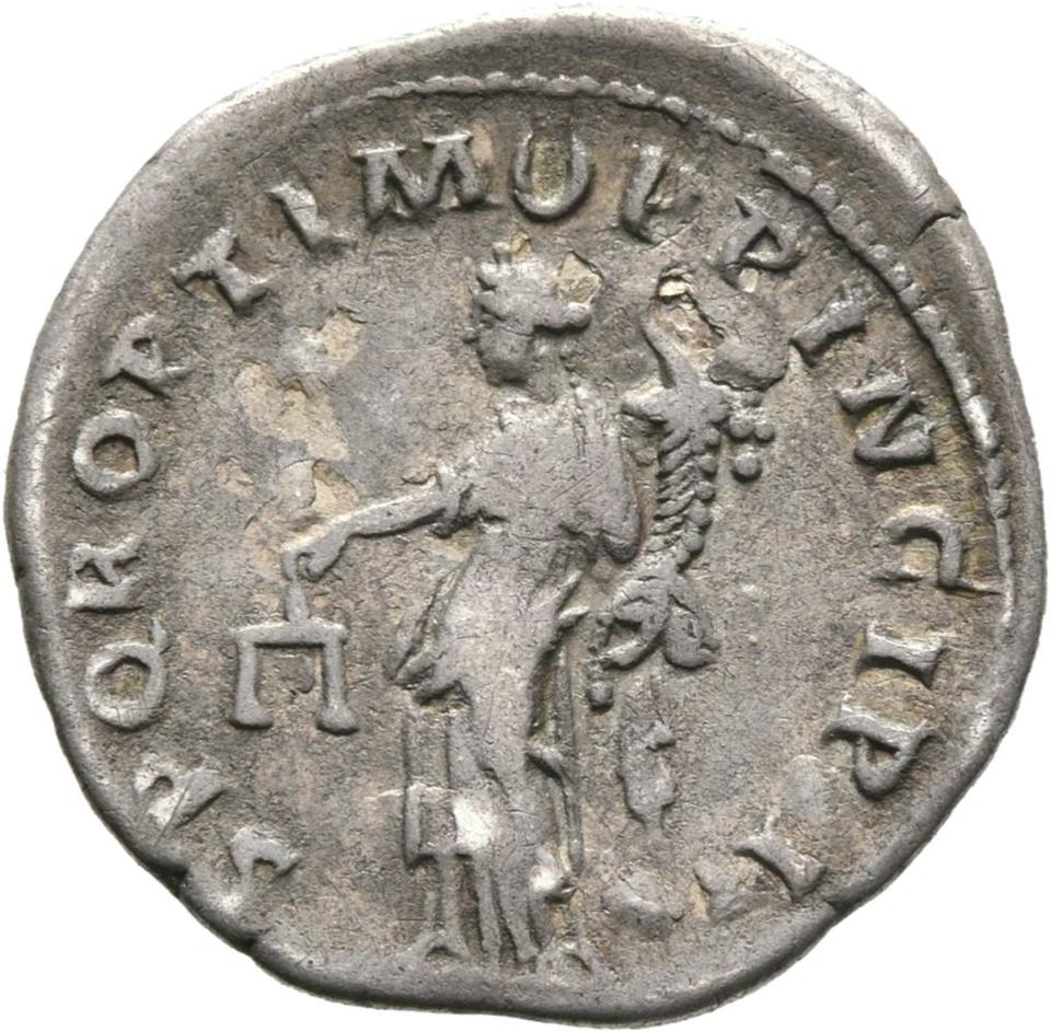 Trajan, Silver denarius, collection photograph Mainz-ID196, reverse