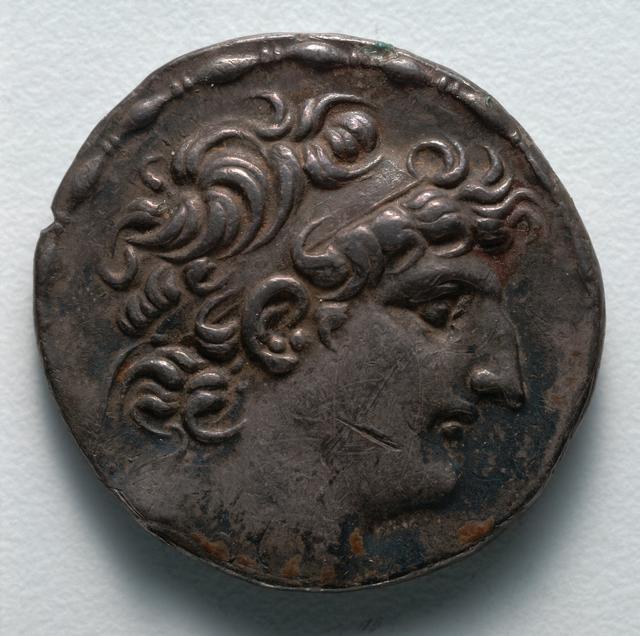 Antiochos VIII Epiphanes: Silver Tetradrachm of Antioch, obverse