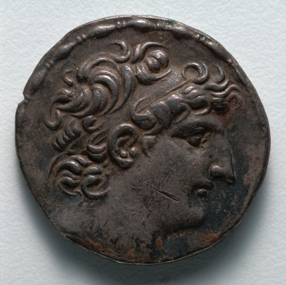 Antiochos VIII, Silver tetradrachm, collection photograph CMA-1916-974, obverse