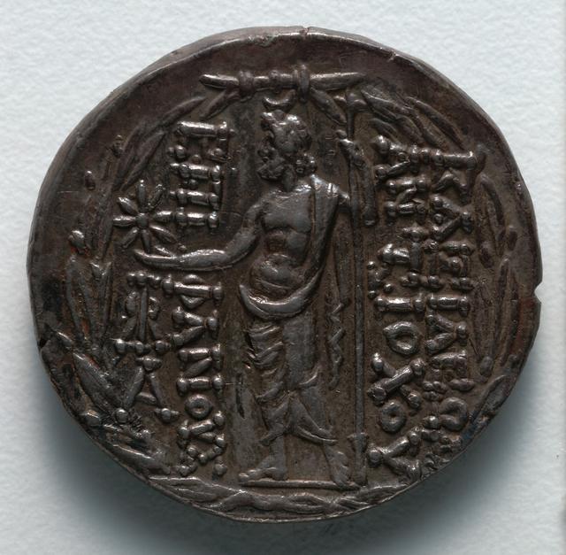 Antiochos VIII Epiphanes: Silver Tetradrachm of Antioch, reverse