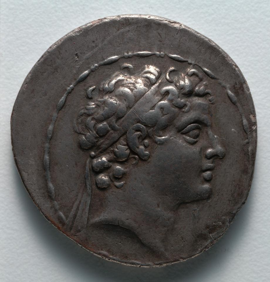 Antiochos V, Silver tetradrachm, collection photograph CMA-1916-975, obverse