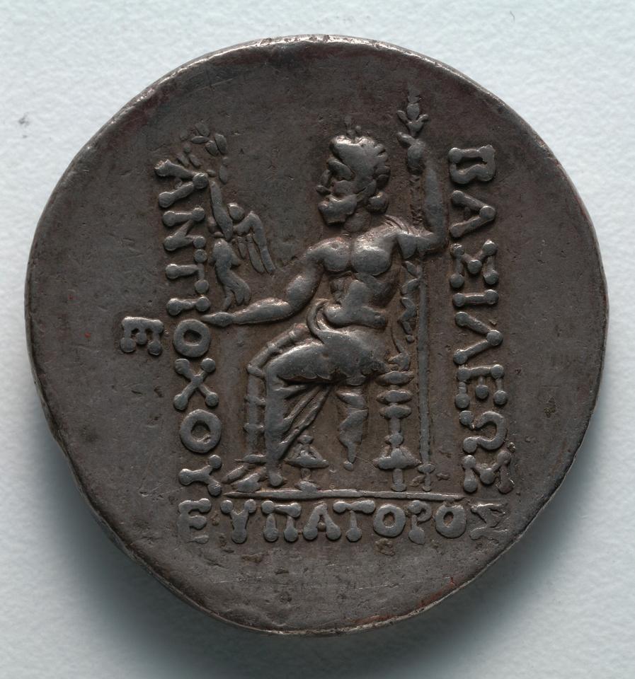 Antiochos V, Silver tetradrachm, collection photograph CMA-1916-975, reverse