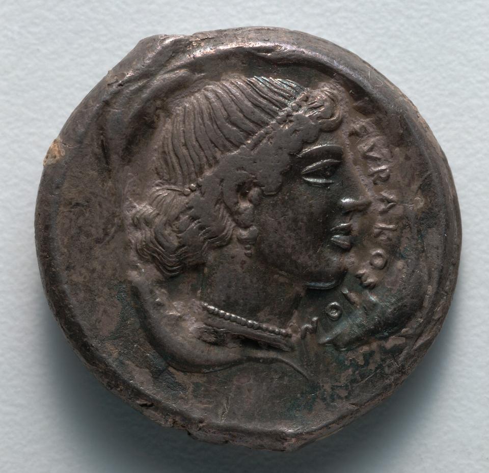 Syracuse, Silver tetradrachm, collection photograph CMA-1916-976, reverse