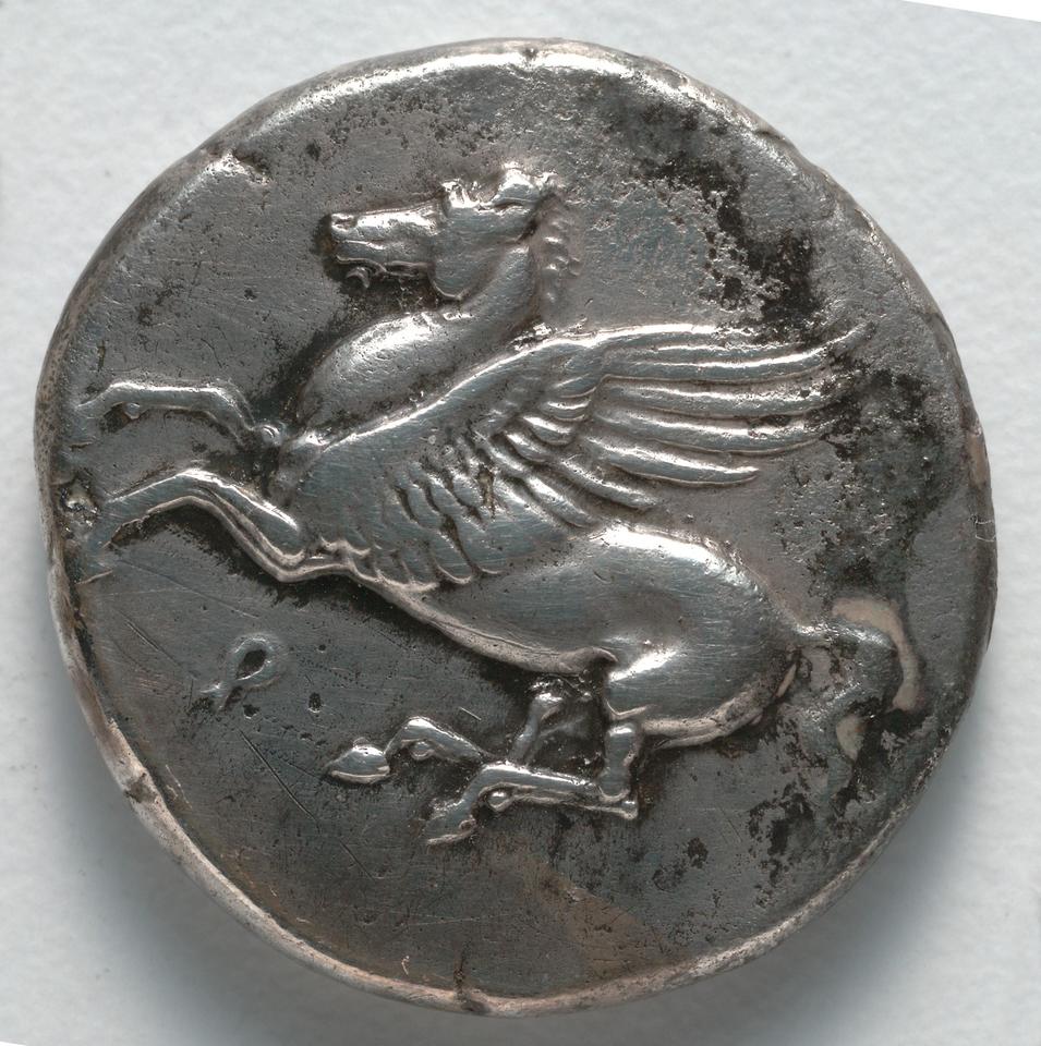 Corinth, Silver stater, collection photograph CMA-1916-984, obverse