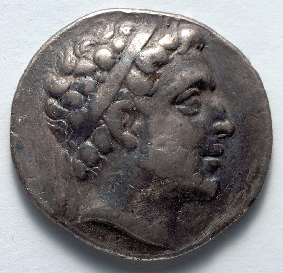 Philip V, Silver didrachm, collection photograph CMA-1917-985, obverse