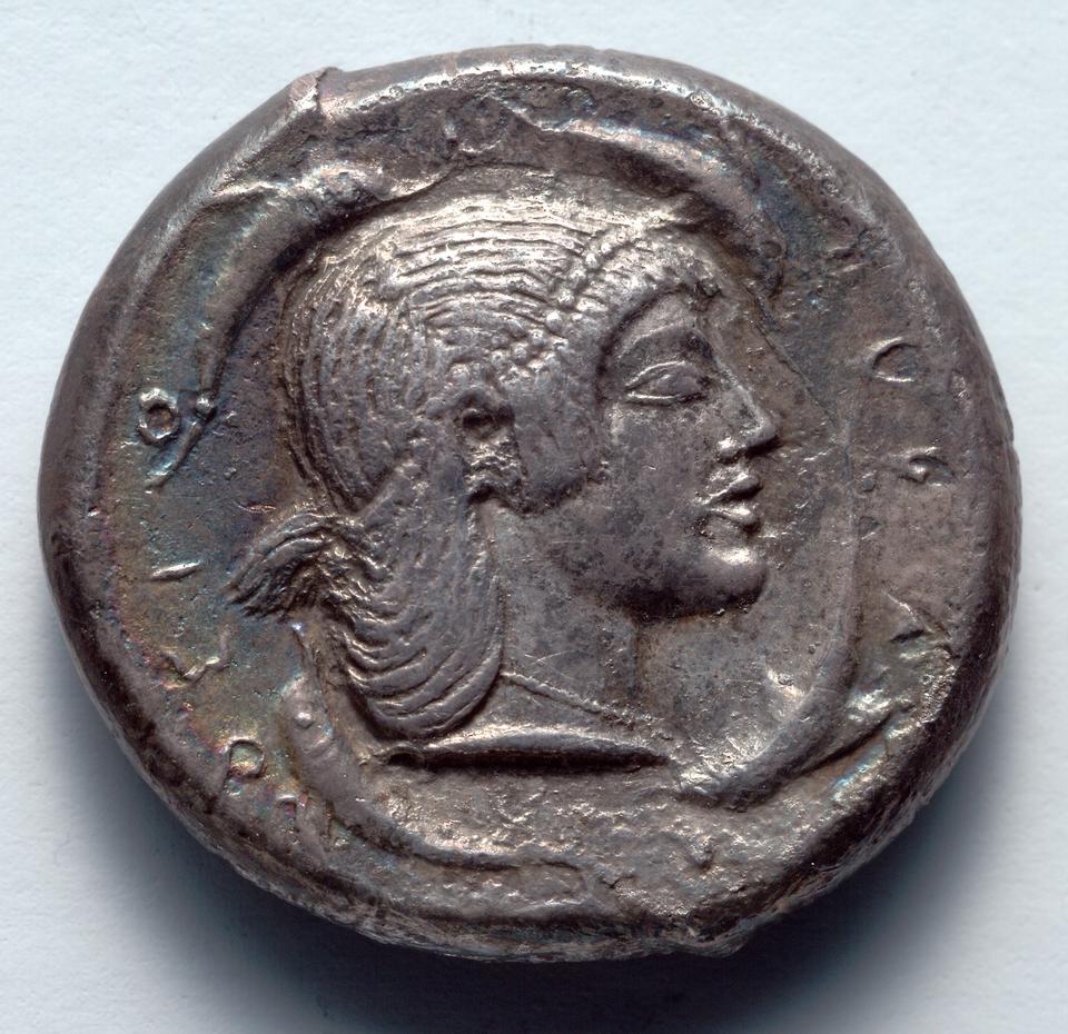 Syracuse, Silver tetradrachm, collection photograph CMA-1917-987, reverse