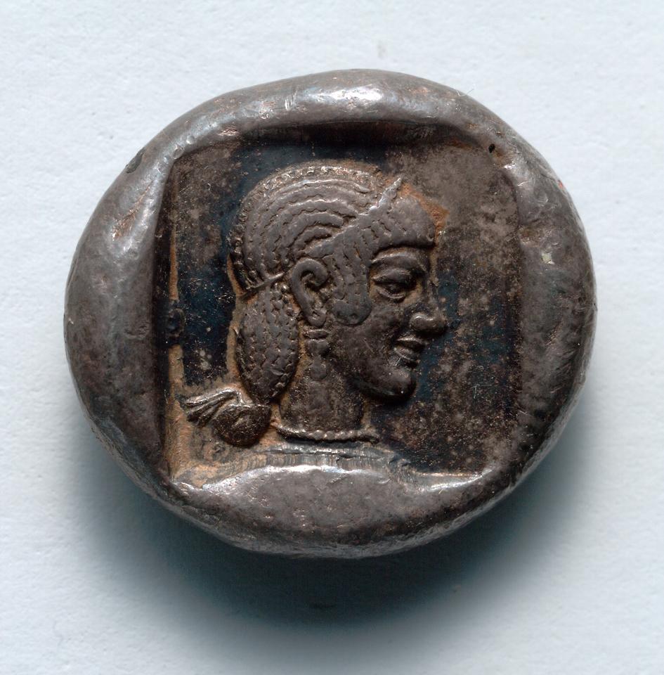 Knidos, Silver drachm, collection photograph CMA-1917-994, reverse