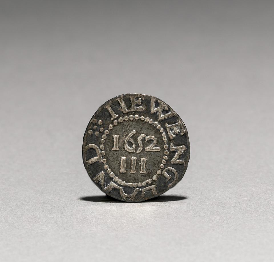 Massachusetts Bay, Silver threepence, collection photograph CMA-1940-441, reverse