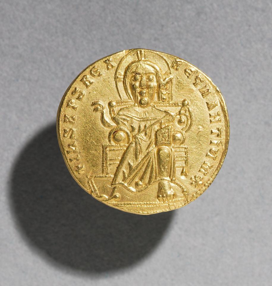 Romanus I and Christopher, Gold solidus, collection photograph CMA-1964-422, obverse