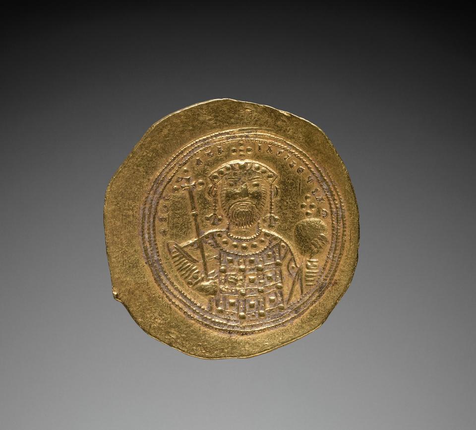 Constantine IX, Gold nomisma, collection photograph CMA-1964-424, reverse