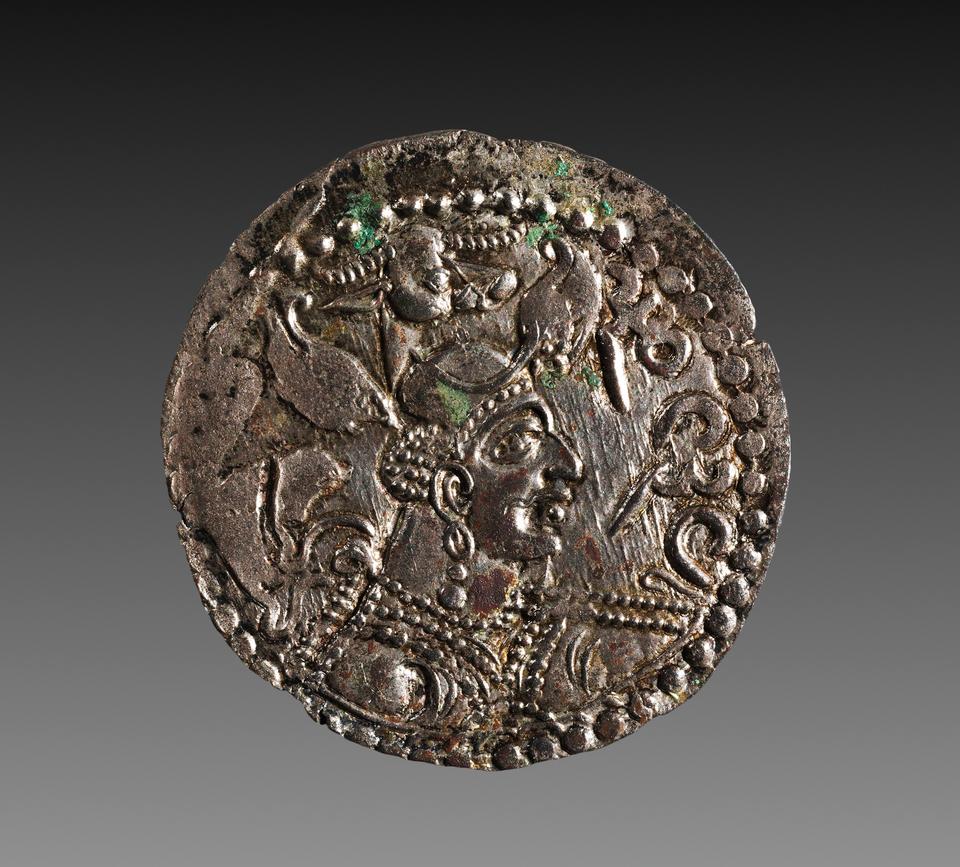 Nezak kings, Silver drachm, collection photograph CMA-1966-737, obverse