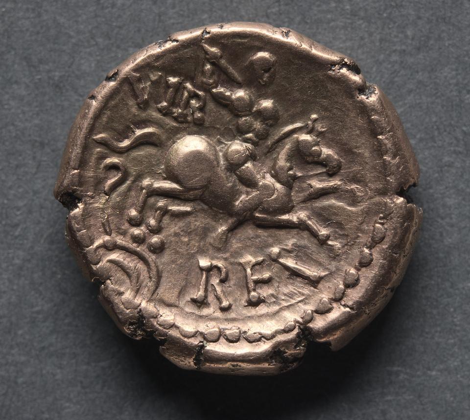 Verica, Gold stater, collection photograph CMA-1969-146, reverse