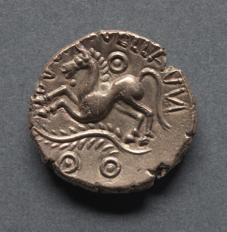 Dubnovellaunos, Gold stater, collection photograph CMA-1969-148, reverse