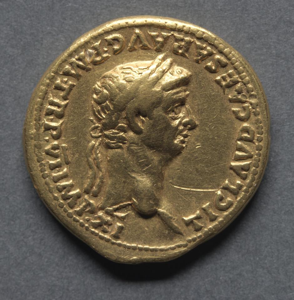 Claudius I, Gold aureus, collection photograph CMA-1969-158, obverse