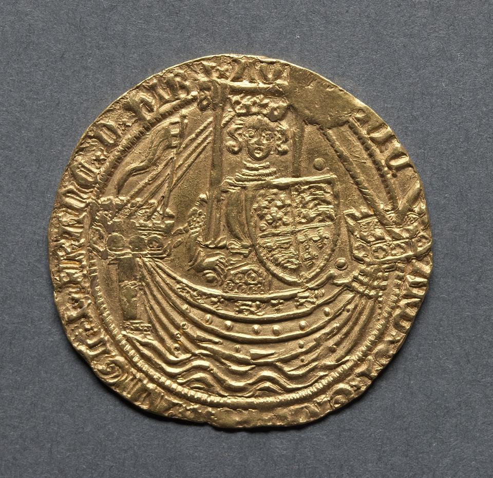 Richard II, Gold noble, collection photograph CMA-1969-162, obverse