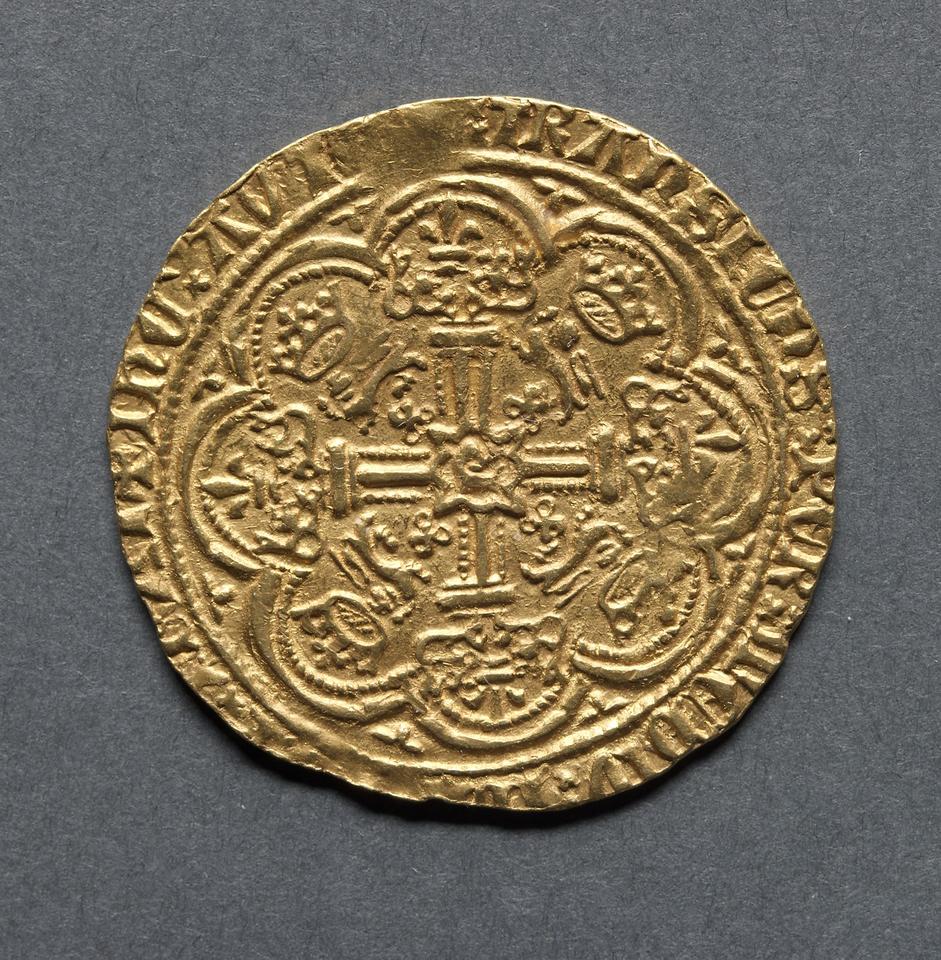 Richard II, Gold noble, collection photograph CMA-1969-162, reverse