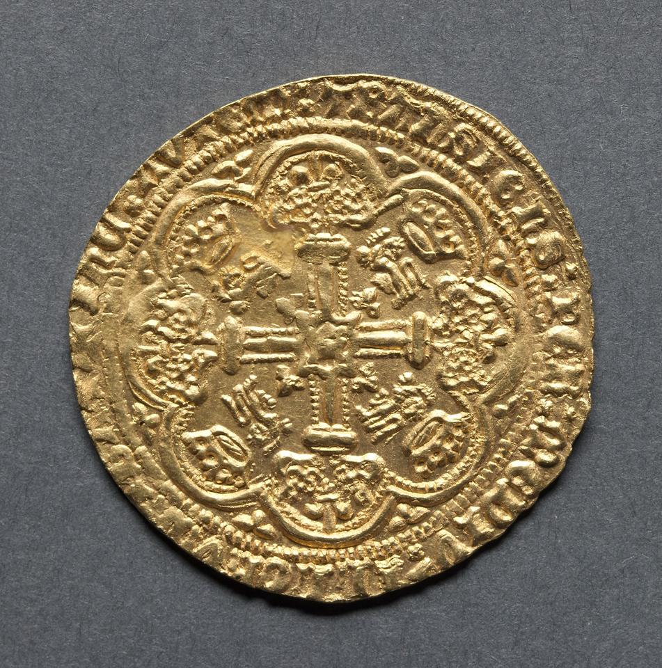 Henry V, Gold noble, collection photograph CMA-1969-164, reverse
