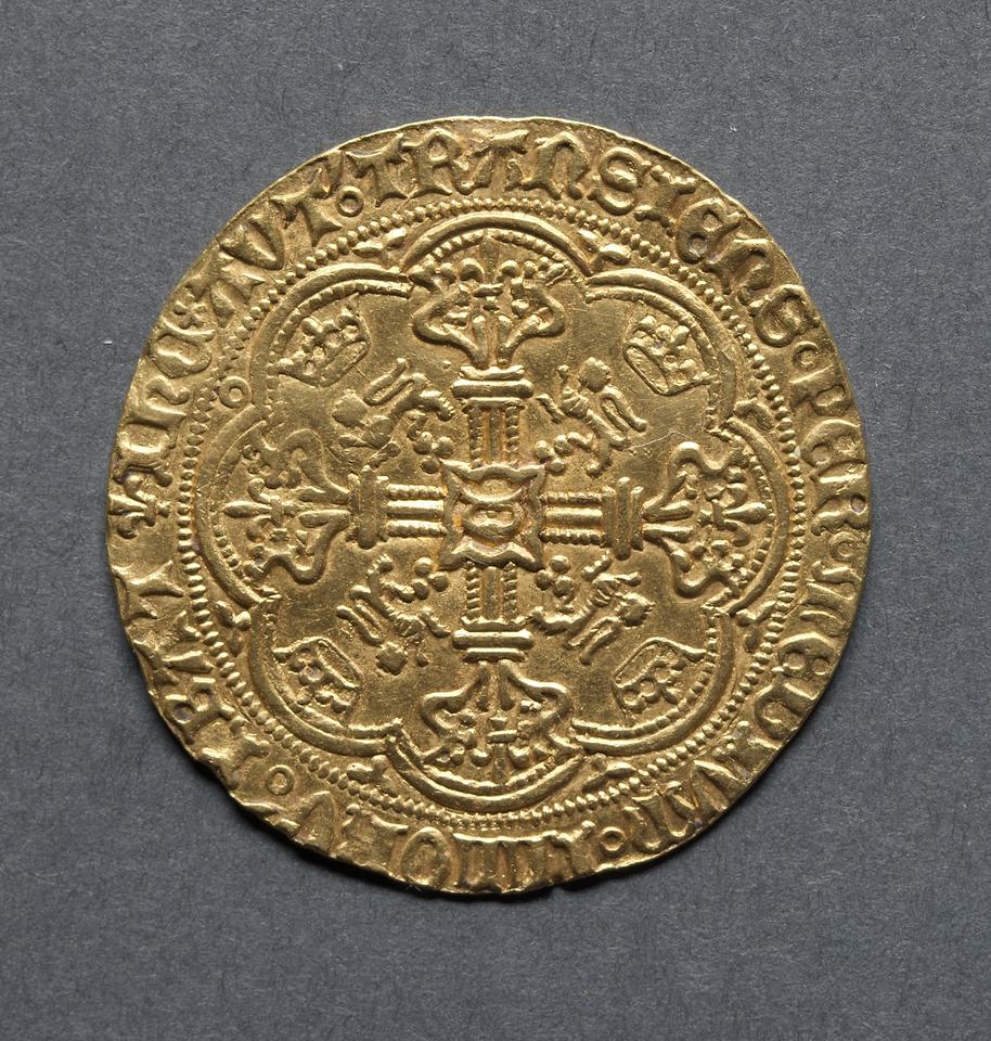 Henry VI, Gold noble, collection photograph CMA-1969-165, reverse